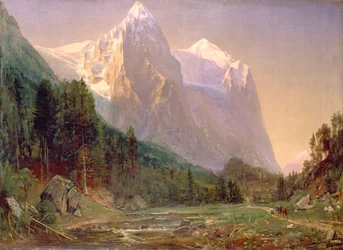 Lever de soleil sur le Wetterhorn, 1858